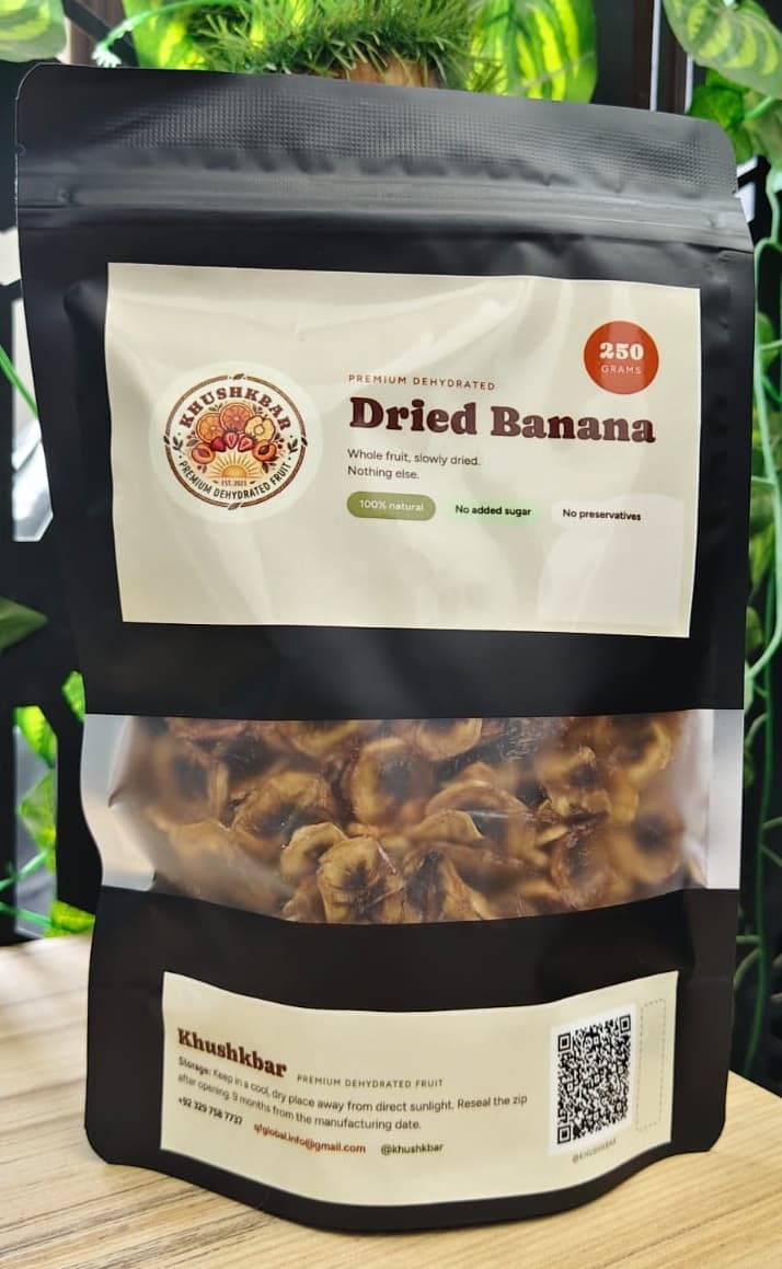 Dried Banana — 100 g pouch